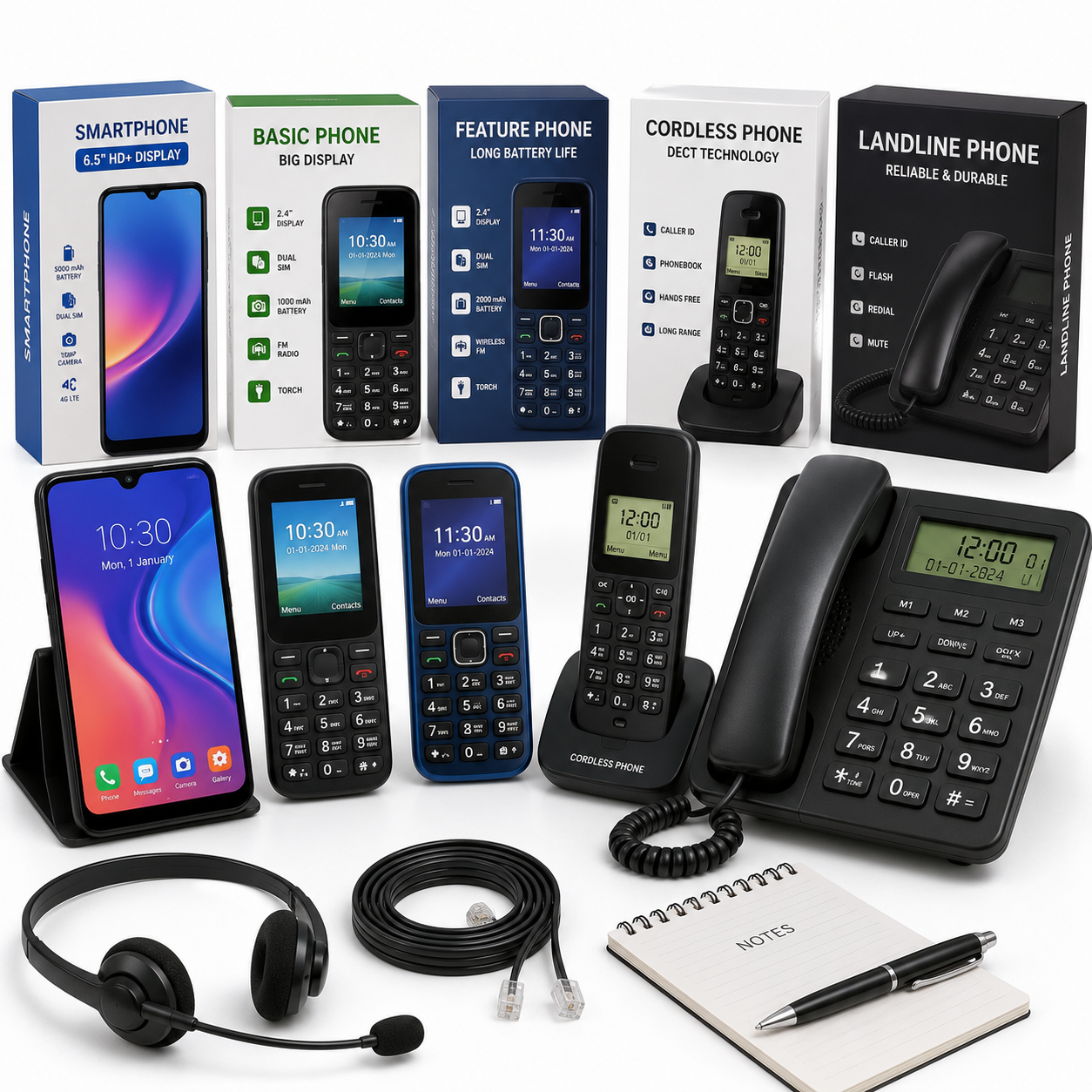 Mobile & Landline Phones