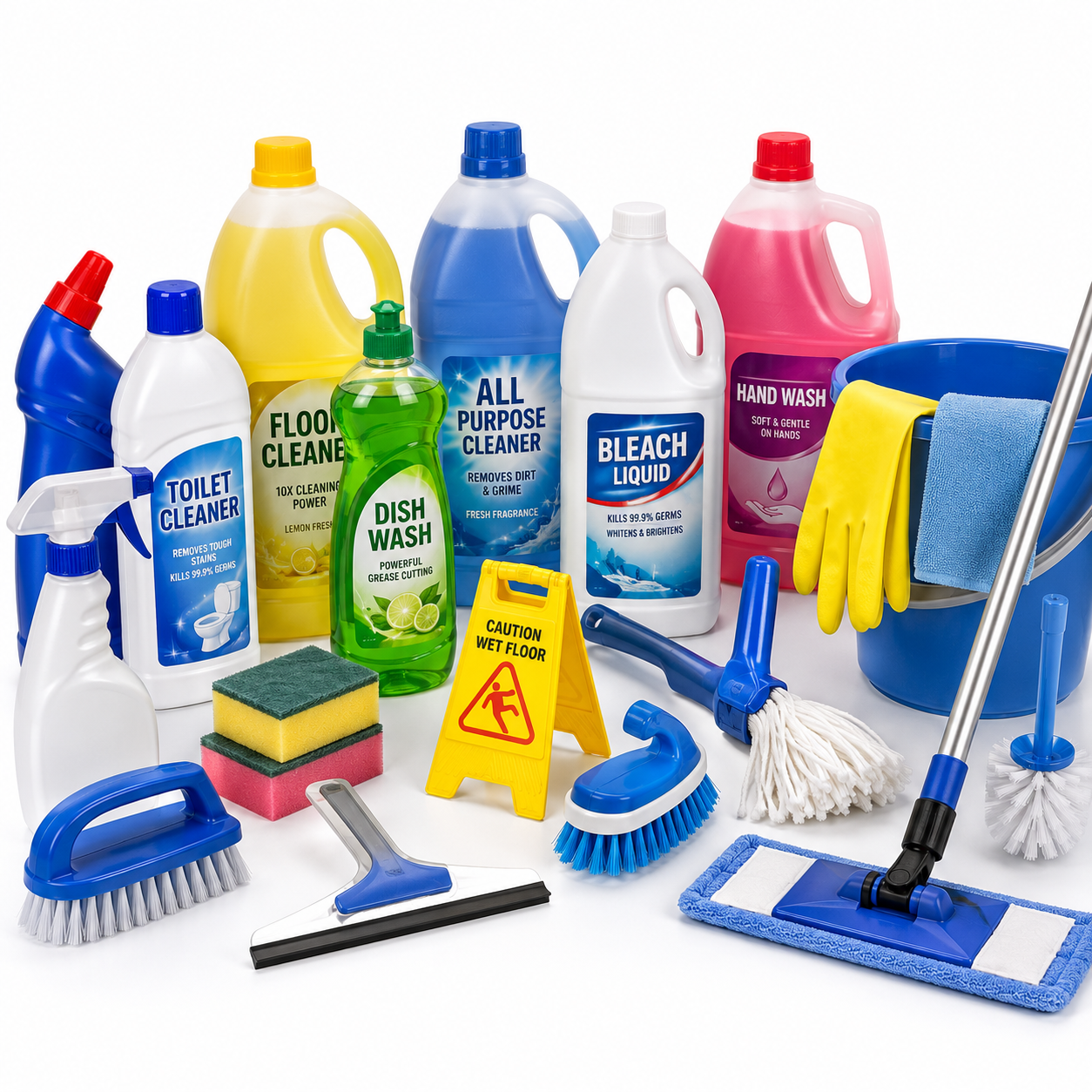 Cleaning Chemicals & Tools